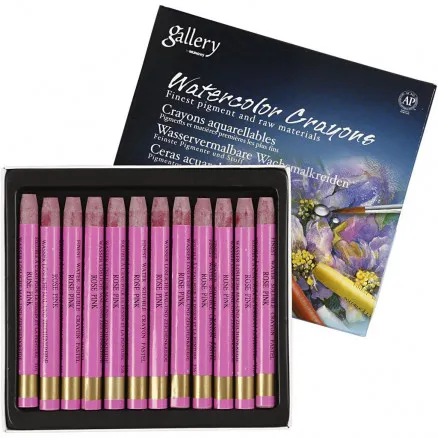 Gallery Watercolour, fresh pink (316), L: 9.3 cm, 12 pcs / 1 pack.