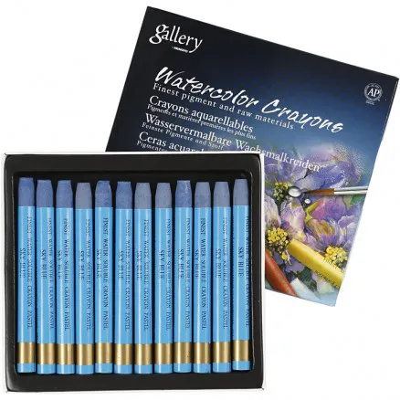 Gallery Watercolour, sky blue (337), L: 9.3 cm, 12 pcs / 1 pack.