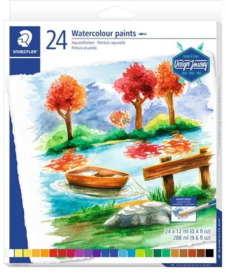 Staedtler Watercolour Paint 24 pcs. Assorted 12 ml