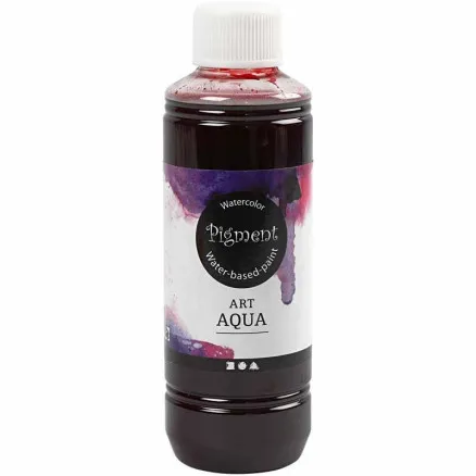 Liquid Watercolour Paint, red, 250 ml/ 1 bottle.