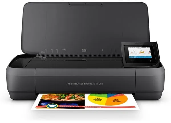 HP Officejet 250 Mobile All in One Inkjet Printer Multifunction - Colour - Ink