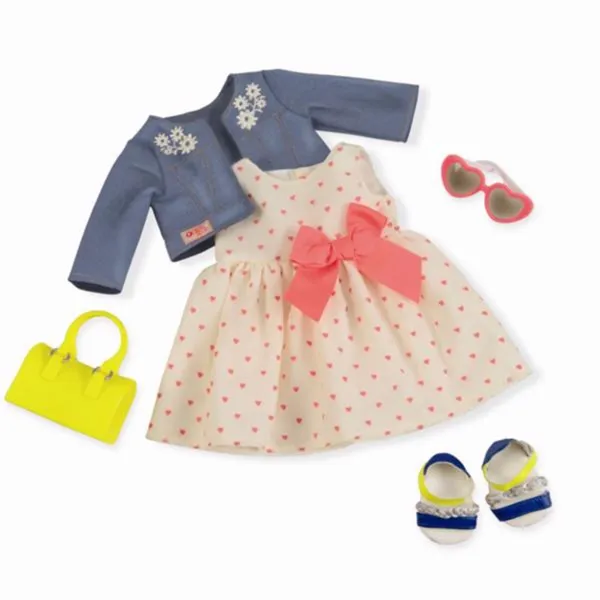 Our Generation Doll Clothes Deluxe - Dress with Hearts