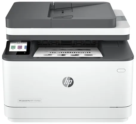 HP LaserJet Pro MFP 3102fdwe Mono Laser All in One Laser Printer Multifunction Device with Fax - Black and White - Laser