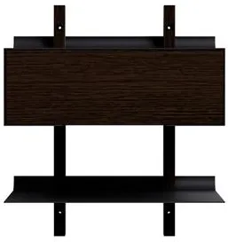 Eva Solo Smile Bedside Table With Shelf Smoked Oak/Black