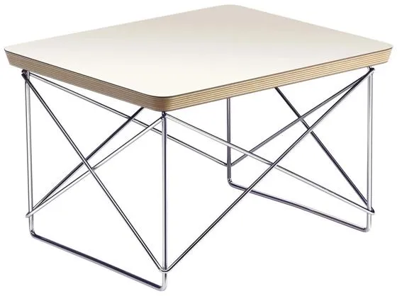 Vitra Occasional LTR Bedside Table White/Chrome