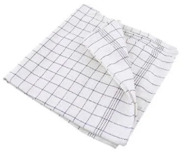 Chef's towel blue check, 50x100 cm.